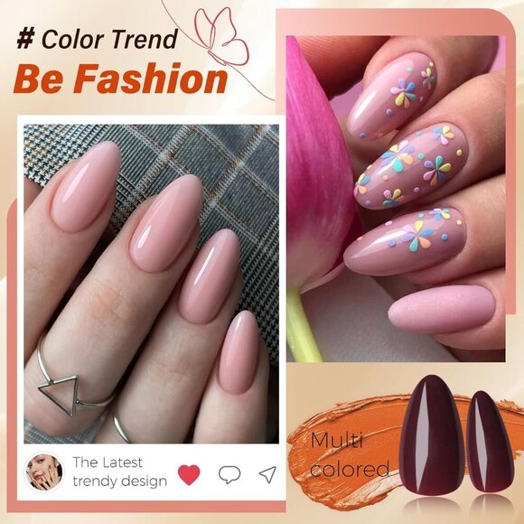 576pc Medium Press on Nails Almond Fake Nails Full Cover Acrylic Nails Press ons - Picture 7 of 8